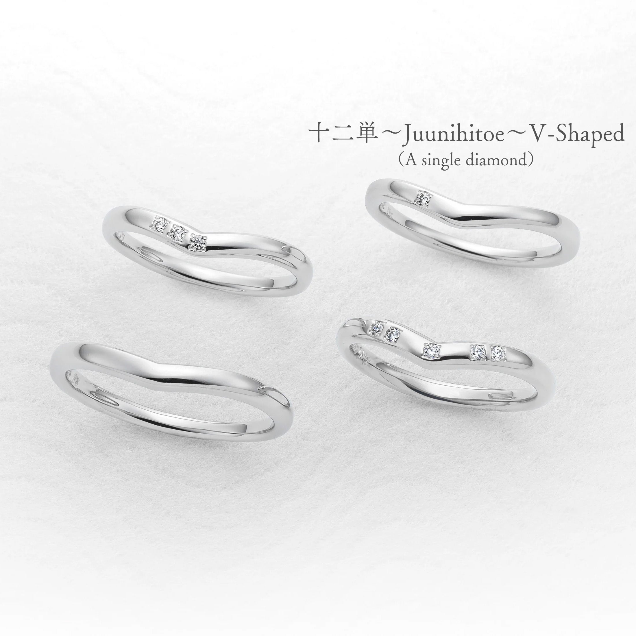 十二単～Juunihitoe～V-Shaped （A single diamond）